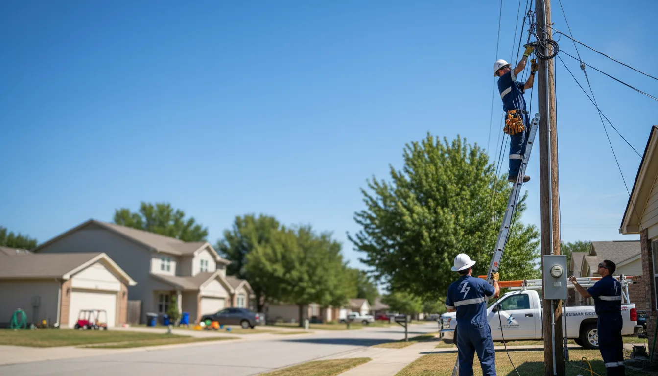 Residential electrician providing installation services in Dana, IL